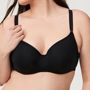 Torrid Curve Balconette‎ Lightly Lined Bra Black Classic Plus Size Bra 40D